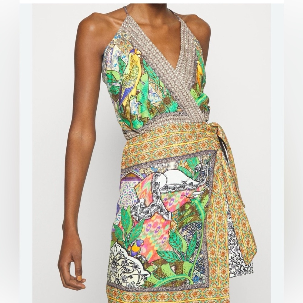 FARM Rio Gayatri Halter Neck Mini Dress size M